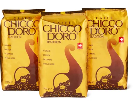 Chicco d'Oro, Bohnen oder gemahlen, 3er-Pack