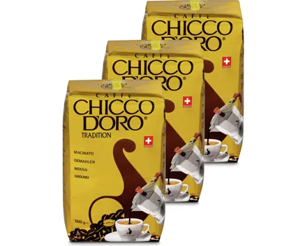 Chicco d'Oro Tradition gemahlen 3x 500g