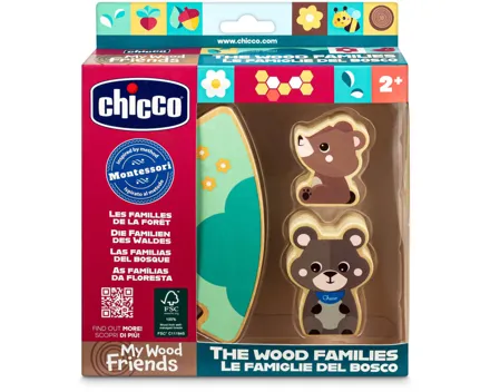Chicco My Wood Friends - Set 2 Papa Baer