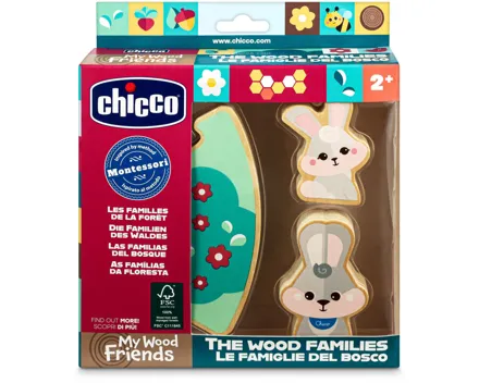 Chicco My Wood Friends - Set 2 Papa Hase
