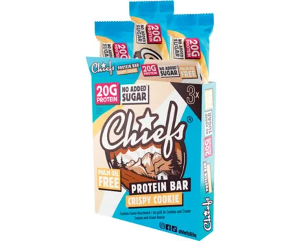 Chiefs Protein Bar Crispy Cookie 3 x 55 g