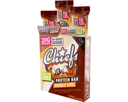 Chiefs Protein Bar Double Choc 3 x 55 g