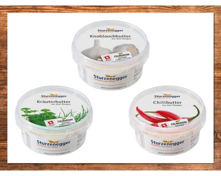 Chili-/Kräuter-/Knoblauchbutter (Aktion nur in der Deutschschweiz gültig)