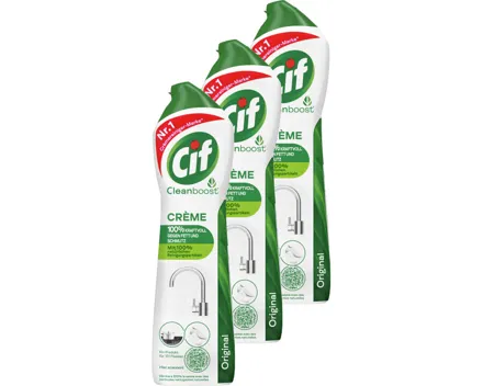 Cif Crème Original, 3 x 500 ml, Trio