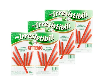 Citterio Bastoncini di Salame 3x60g