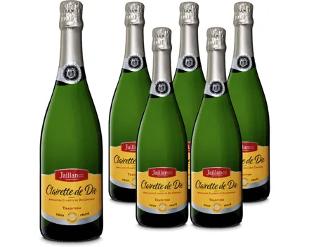 Clairette de Die AOC Tradition Jaillance 6x 75cl – Schaumwein, Frankreich (0.75l)