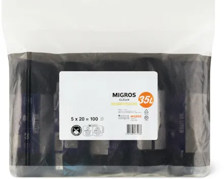 Clean Kehrichtsäcke, 5er-Pack