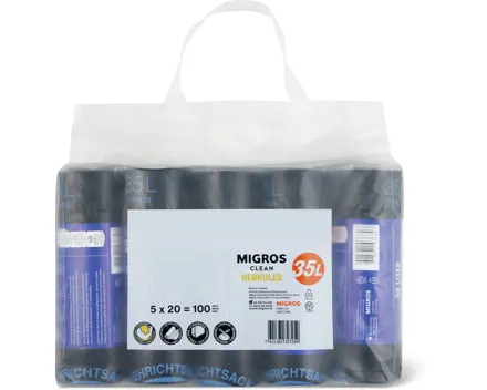 Clean Kehrichtsäcke Herkules, 5er-Pack