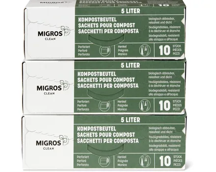 Clean Kompostbeutel, 3er-Pack