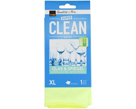 Clean Mikrofaser Gläsertuch R-Pet