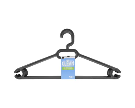 Clean Shirtbügel 10 Stück farblich assortiert