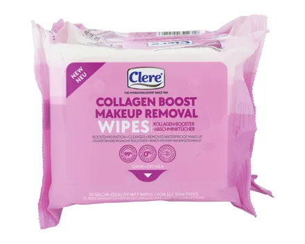Clere Reinigungstücher Collagen 4 x 25 Stück