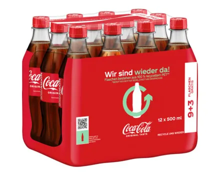 Coca-Cola Classic 12 x 50 cl (9+3 gratis)