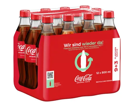 Coca-Cola Classic 12 x 50 cl (9+3 gratis)