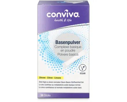 Conviva Basenpulver Sticks Zitrone 30 Stück