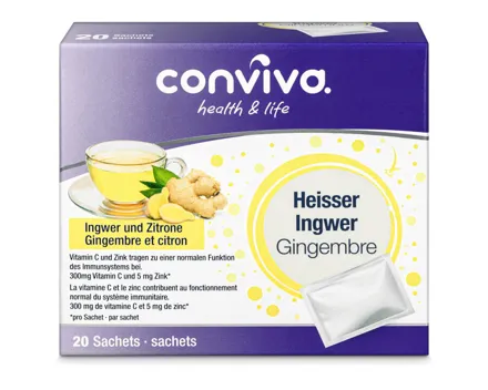 Conviva Heisser Ingwer Sachets 20 Stück