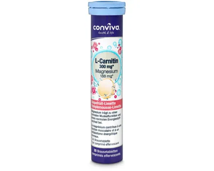 Conviva L-Carnitin & Magnesium Brausetabletten 20 Stück
