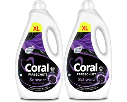 Coral Flüssig-Waschmittel Black 2x50 Waschgänge