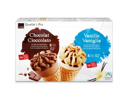 Cornet Chocolat Vanille 16x125ml
