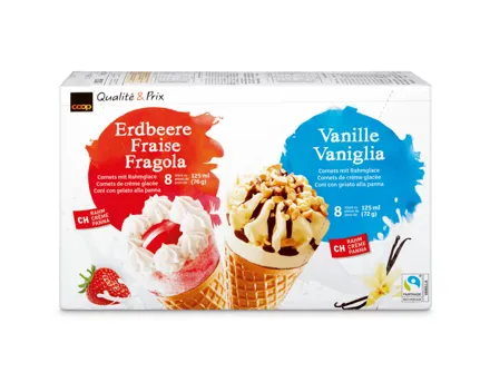 Cornet Erdbeer Vanille 16x125ml