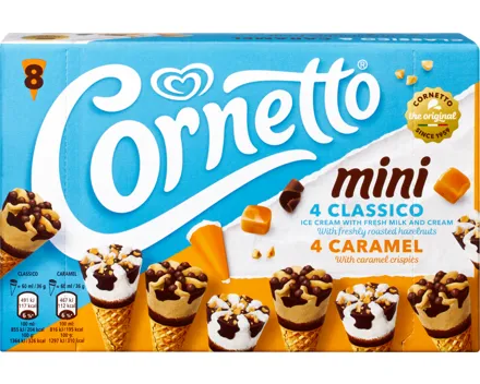 Cornetto Glace mini Classico & Caramel