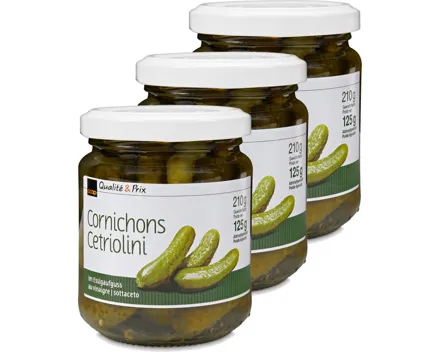 Cornichons 3x 125g