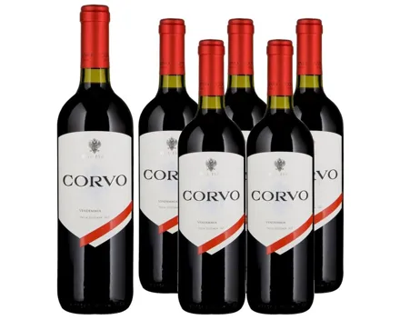 Corvo Rosso Sicilia IGP 6x 75cl (2023) – Rotwein, Italien (0.75l)