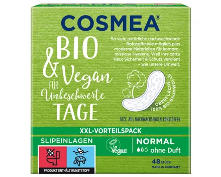Cosmea Bio Slipeinlagen Normal XXL 48 Stück