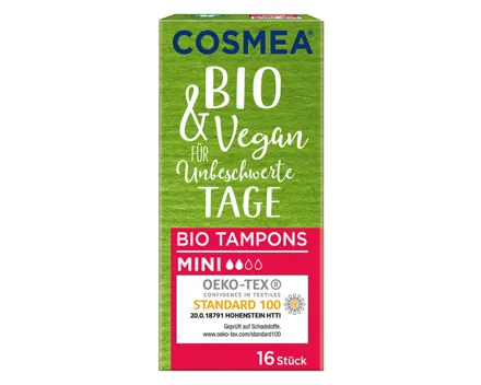 Cosmea Bio Tampons Mini 16 Stück