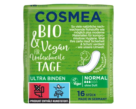 Cosmea Bio Ultra Binden Normal 16 Stück