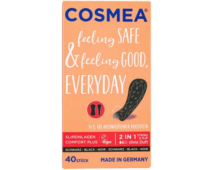 Cosmea Slipeinlagen 2in1 schwarz 40 Stück