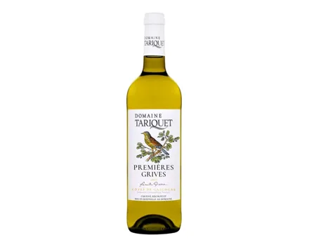 Côtes de Gascogne Blanc IGP Premières Grives Domaine Tariquet (2024) – Weisswein, Frankreich (0.75l)