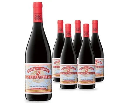 Côtes-du-Rhône AOC La Renjardière 6x 75cl (2023) – Rotwein, Frankreich (0.75l)