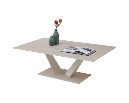 Couchtisch Gisele, Travertin / Kaschmir, 120 x 39 x 80 cm