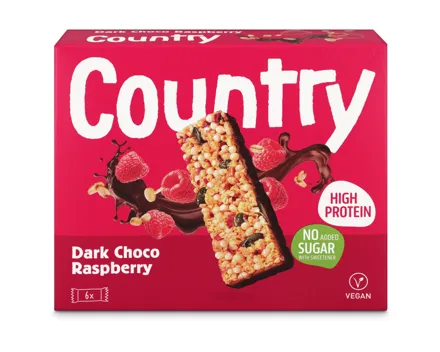Country Protein Choc & Raspberry 6x30g
