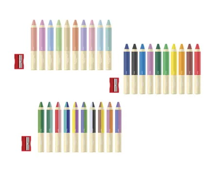 Crelando 3-in-1-Buntstifte, 10er-Set