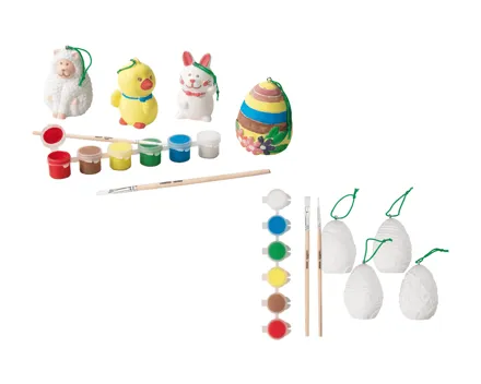 Crelando Osterfiguren zum Bemalen, 12-tlg.