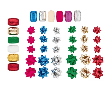 Crelando® Geschenkband-Set, 6-tlg./Schleifen-Set, 15-tlg.