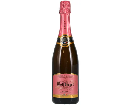 Crémant d'Alsace AOP Rosé Wolfberger – Schaumwein, Frankreich (0.75l)