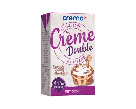 Cremo Doppelrahm UHT (Aktion nur in der Westschweiz gültig)