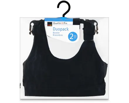 Damen Büstier Duo schwarz M