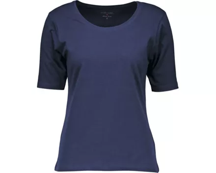Damen-T-Shirt Stretch navy