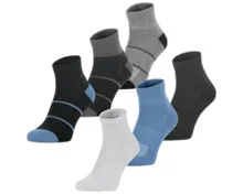 Damen/Herren-Fitness-Socken, 3-teilig, Ankle