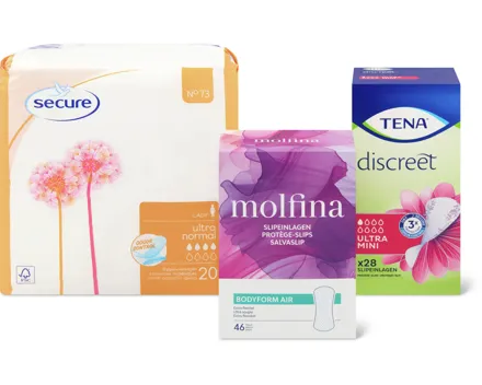 Damenhygiene- und Inkontinenz-Produkte