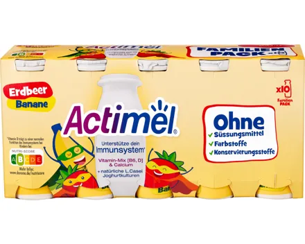 Danone Actimel Joghurtdrink Erdbeere-Banane