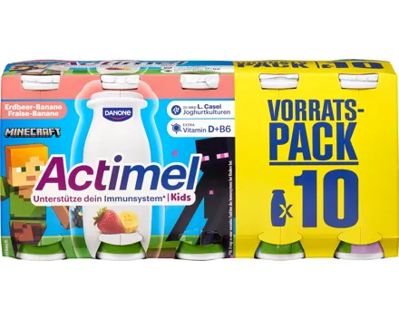 Danone Actimel Joghurtdrink Erdbeere-Banane