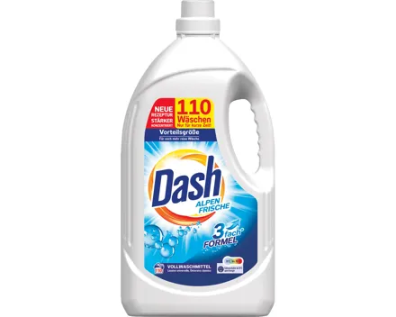 Dash Flüssig Waschmittel Alpen Frische 110 Waschgänge