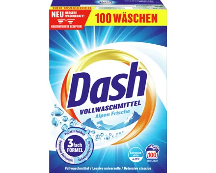 Dash Pulver Alpenfrische 100 Waschgänge