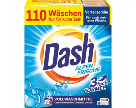 Dash Pulverwaschmittel Alpen Frische 110 Waschgänge