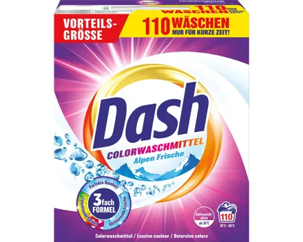 Dash Pulverwaschmittel Color Frische 110 Waschgänge